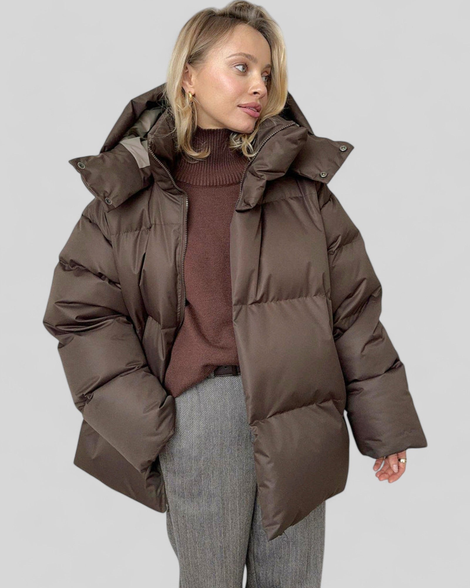 Oversized Hooded Puffer Coat