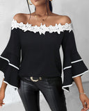 Off-Shoulder Bell Sleeve Top