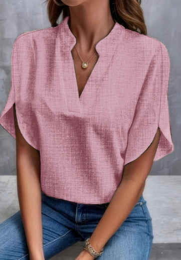 Casual V-Neck Chiffon Shirt