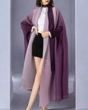 Gradient Pleated Trench Coat