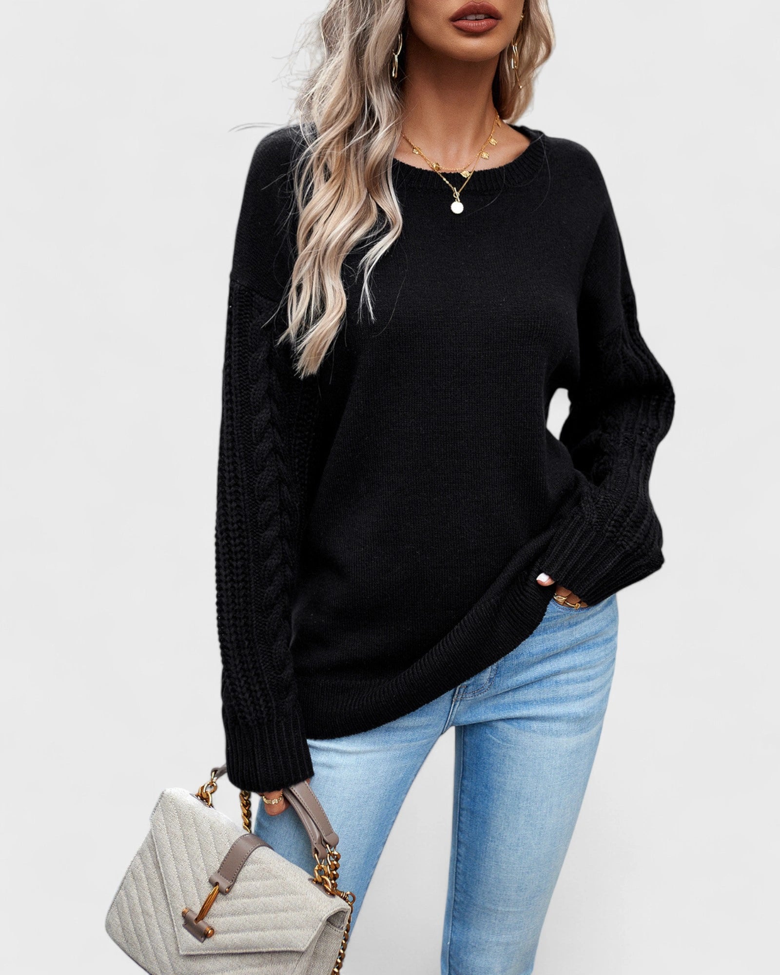 Classic Wool Round Neck Sweater