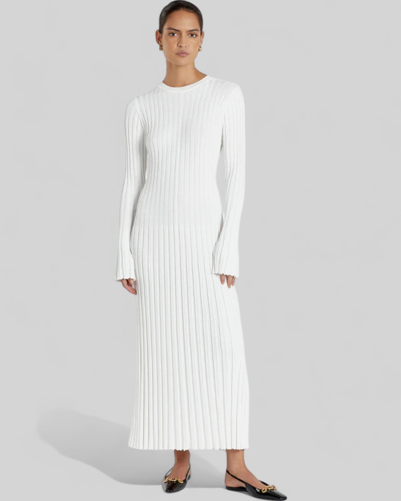 Cozy A-Line Knit Dress