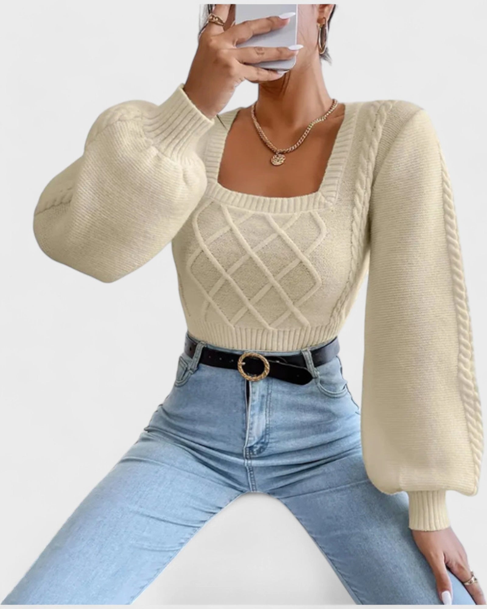 Square Charm Knit