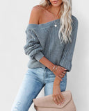 Soft Lantern V-Neck Sweater