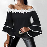 Off-Shoulder Bell Sleeve Top