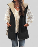 Hooded Padded Vest with Pockets