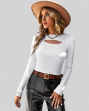 Elegant Hollow Knit Top