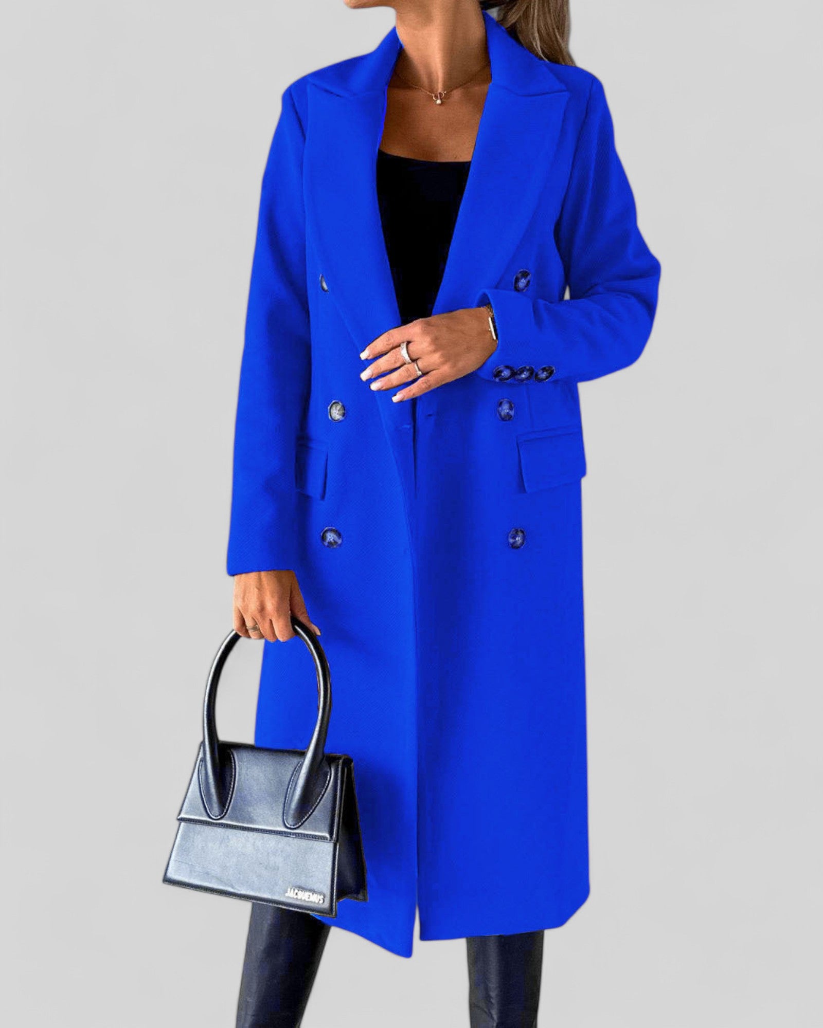 Elegant Long Lapel Coat