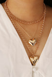 Gold Heart Pendant Necklace