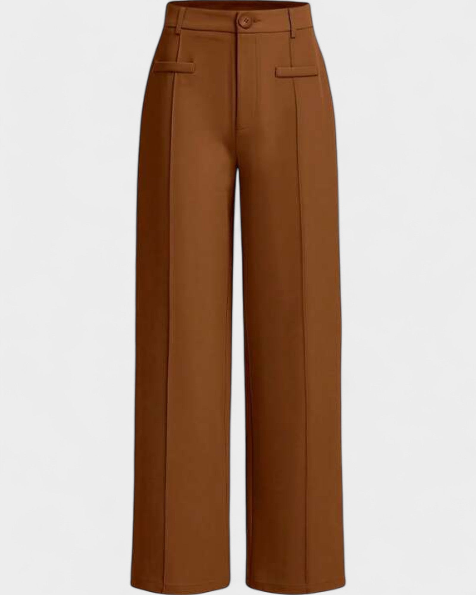 Elegant High-Waist Wide-Leg Pants with Pockets