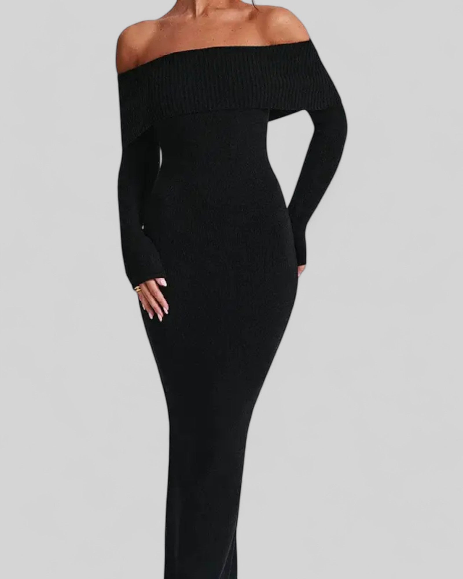 Slim-Fit Cozy Wool Dress