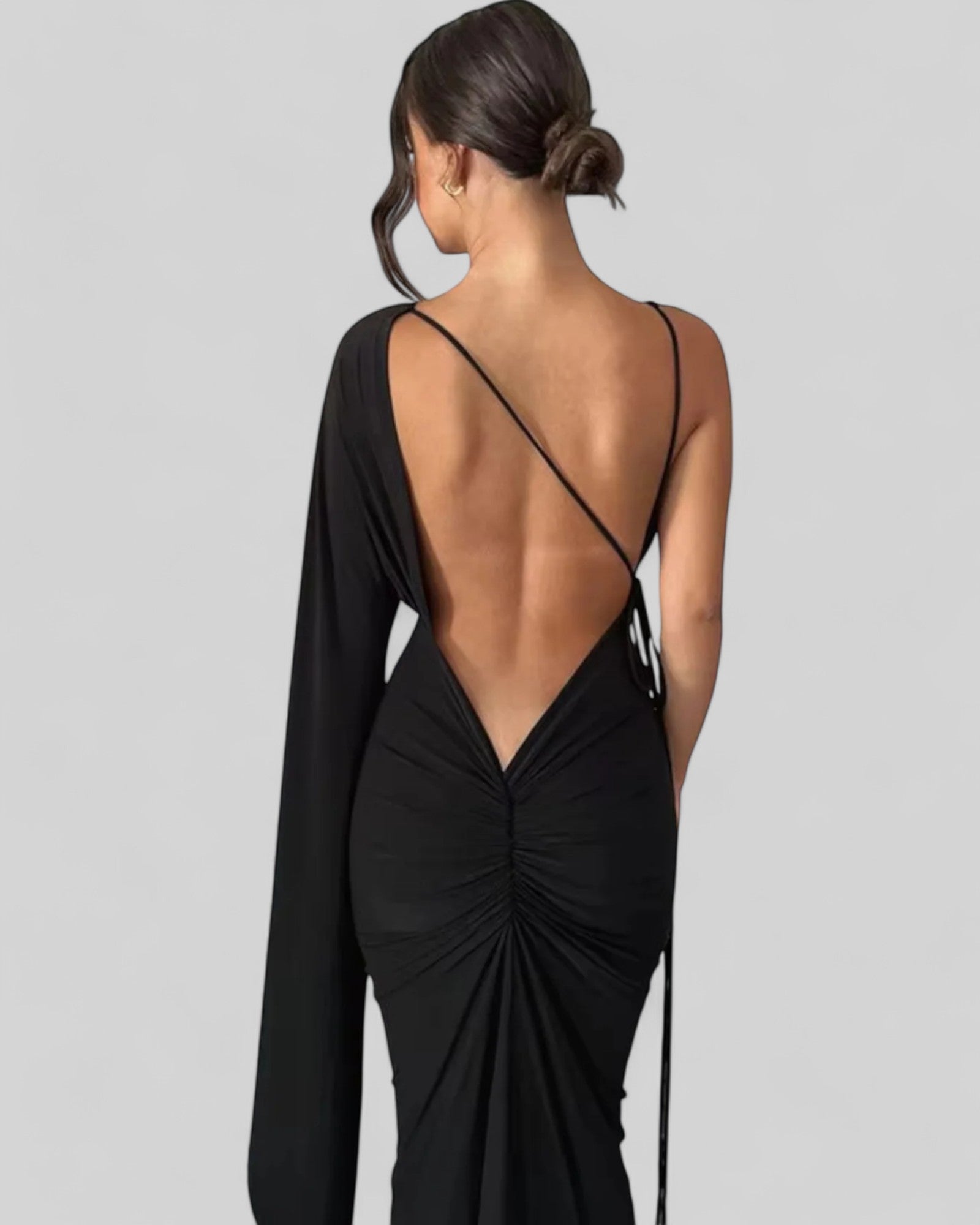 Elegant One-Shoulder Evening Dress