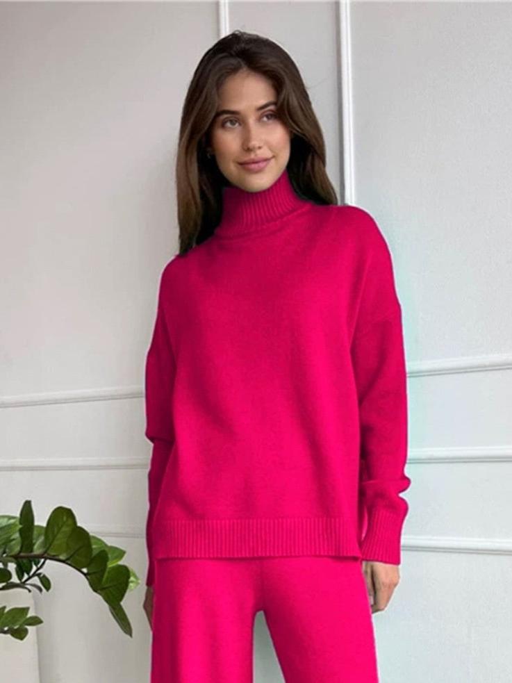 Cozy Turtleneck Knit Set