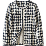 Navy Blue Houndstooth Fragrance Jacket