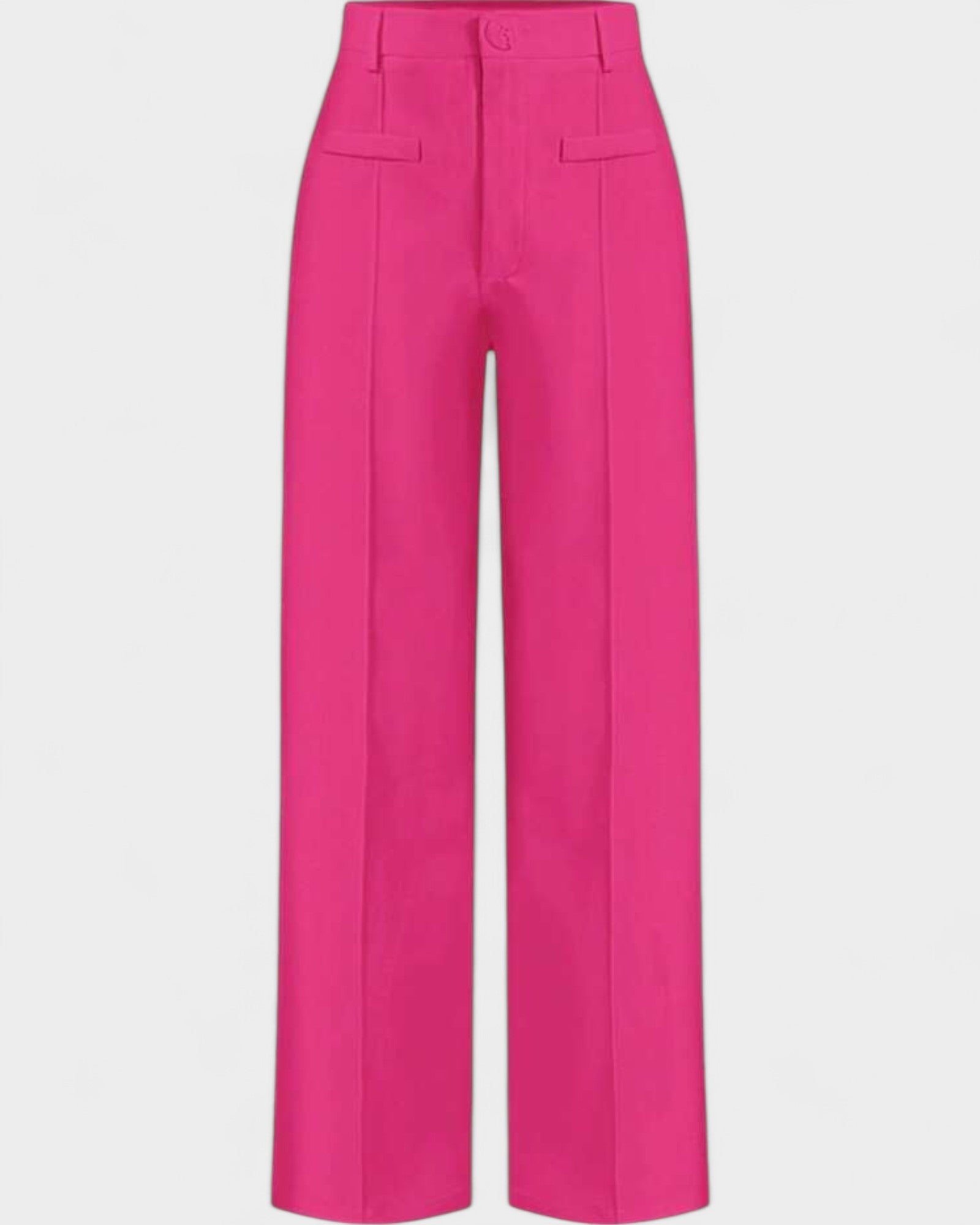 Elegant High-Waist Wide-Leg Pants with Pockets