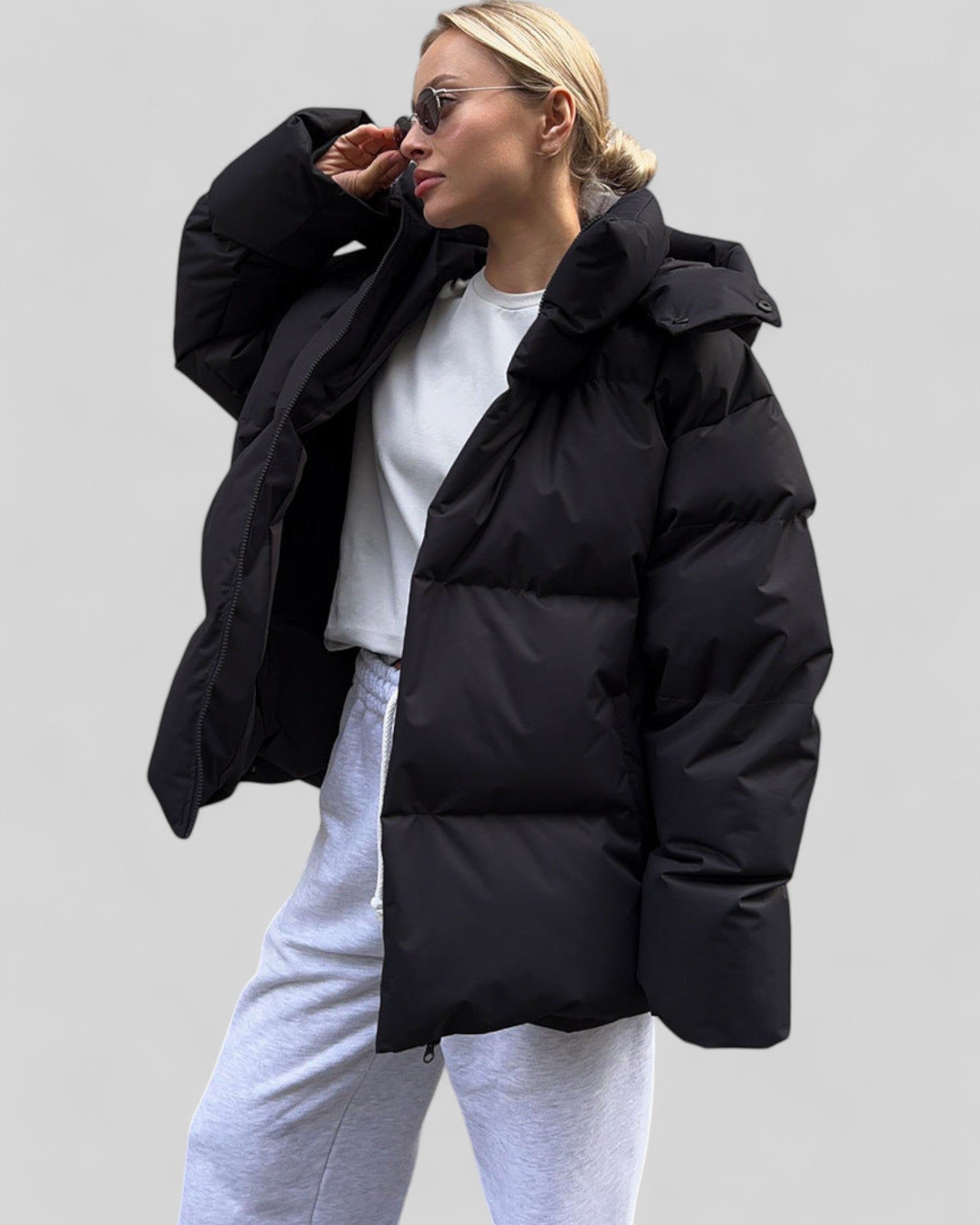 Oversized Hooded Puffer Coat