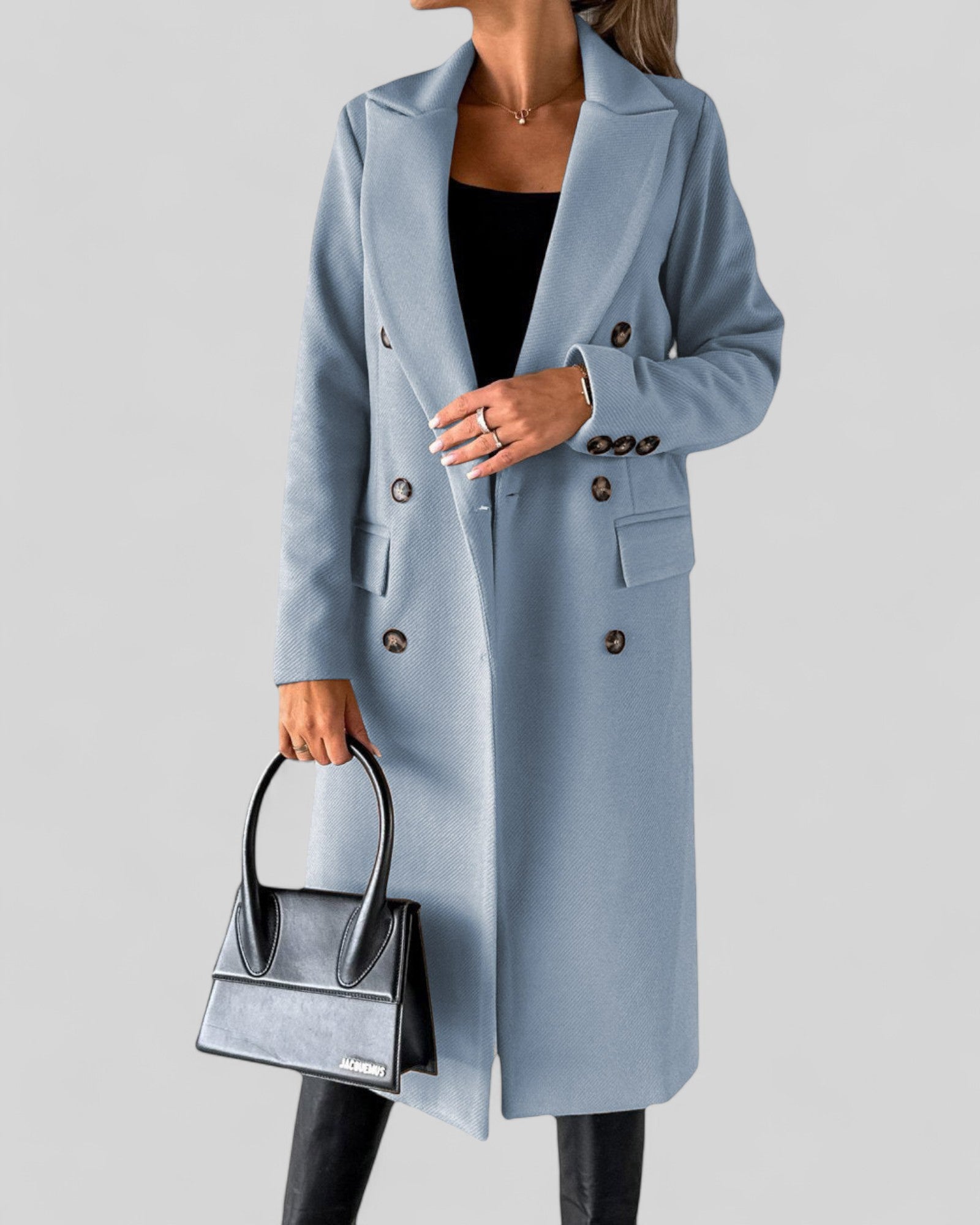 Elegant Long Lapel Coat