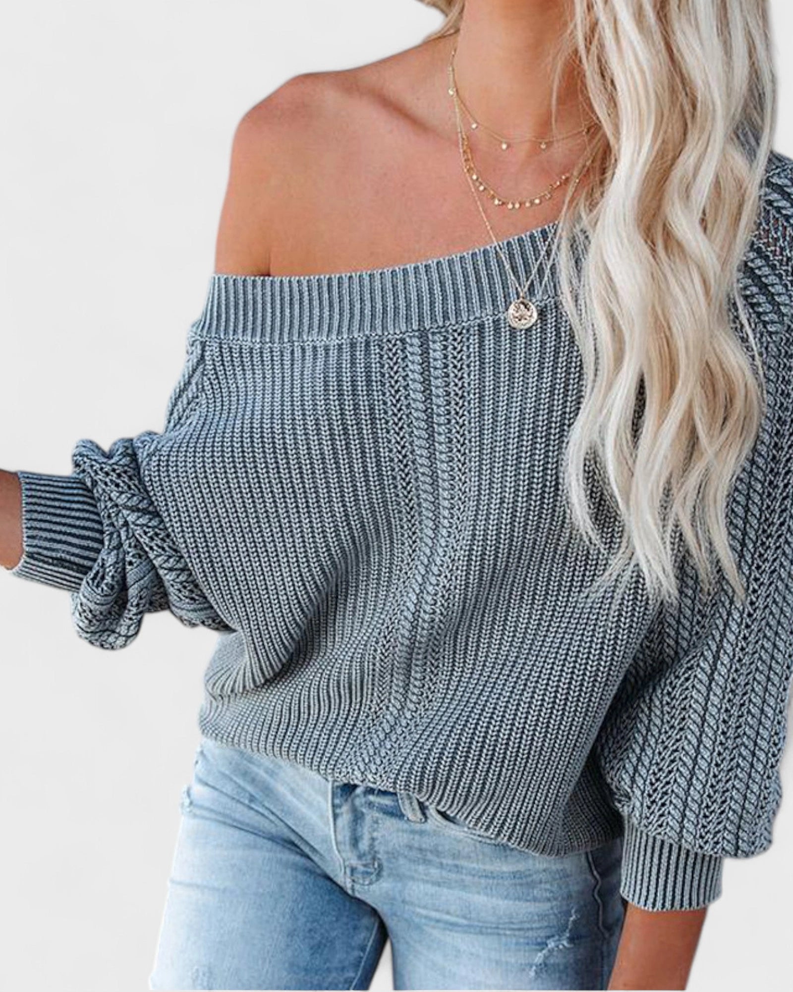 Soft Lantern V-Neck Sweater