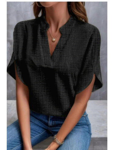 Casual V-Neck Chiffon Shirt