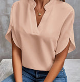 Casual V-Neck Chiffon Shirt