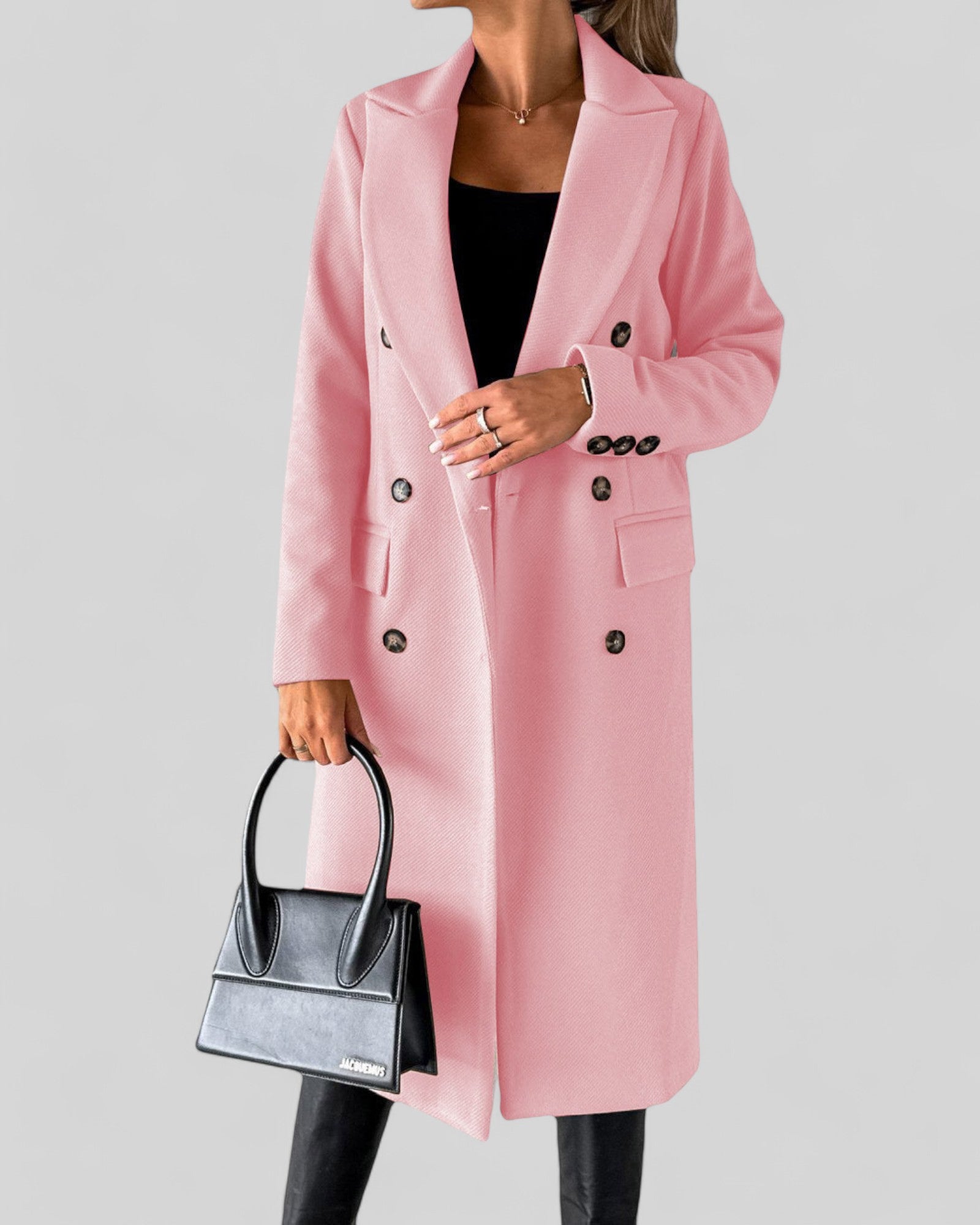 Elegant Long Lapel Coat