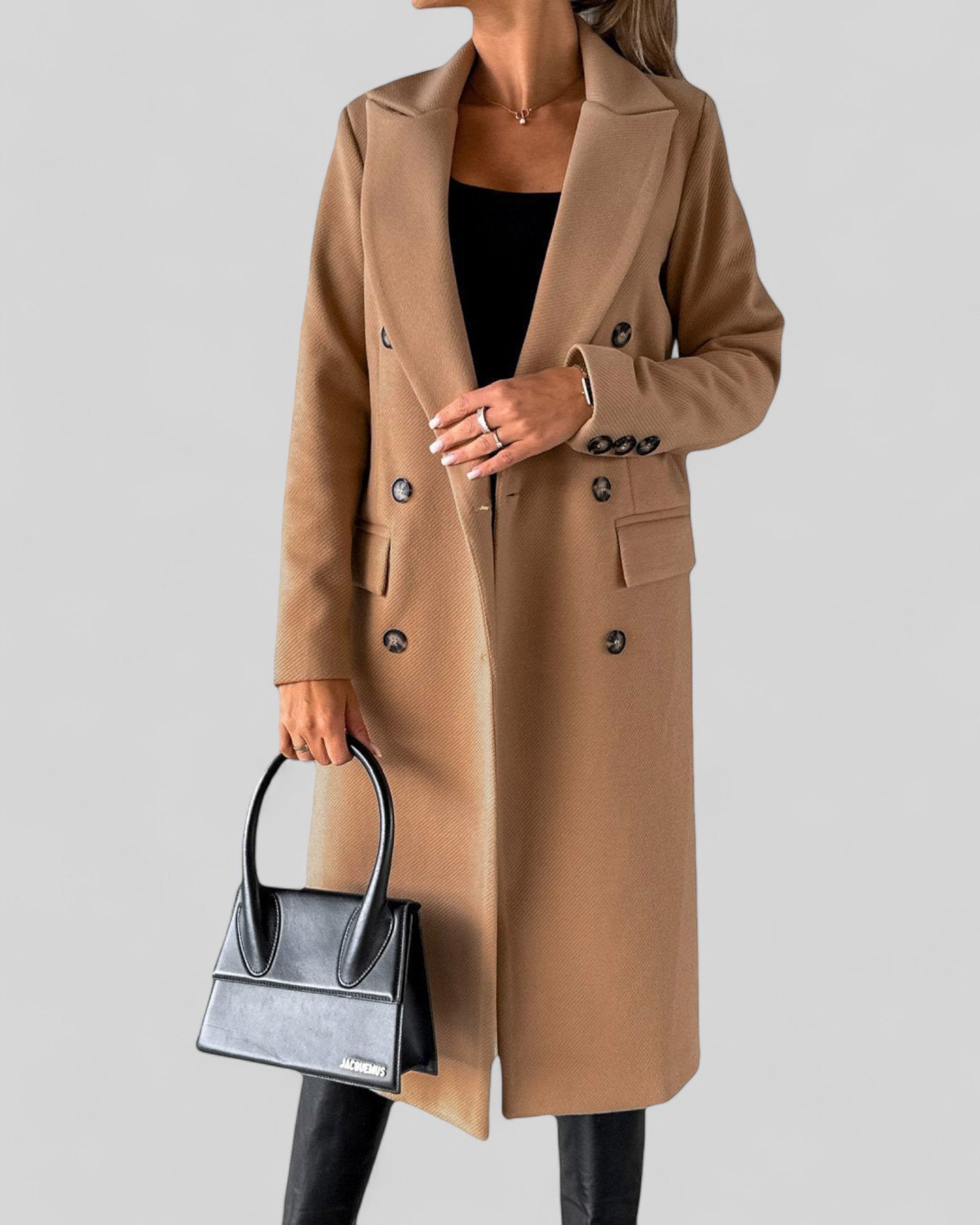 Elegant Long Lapel Coat