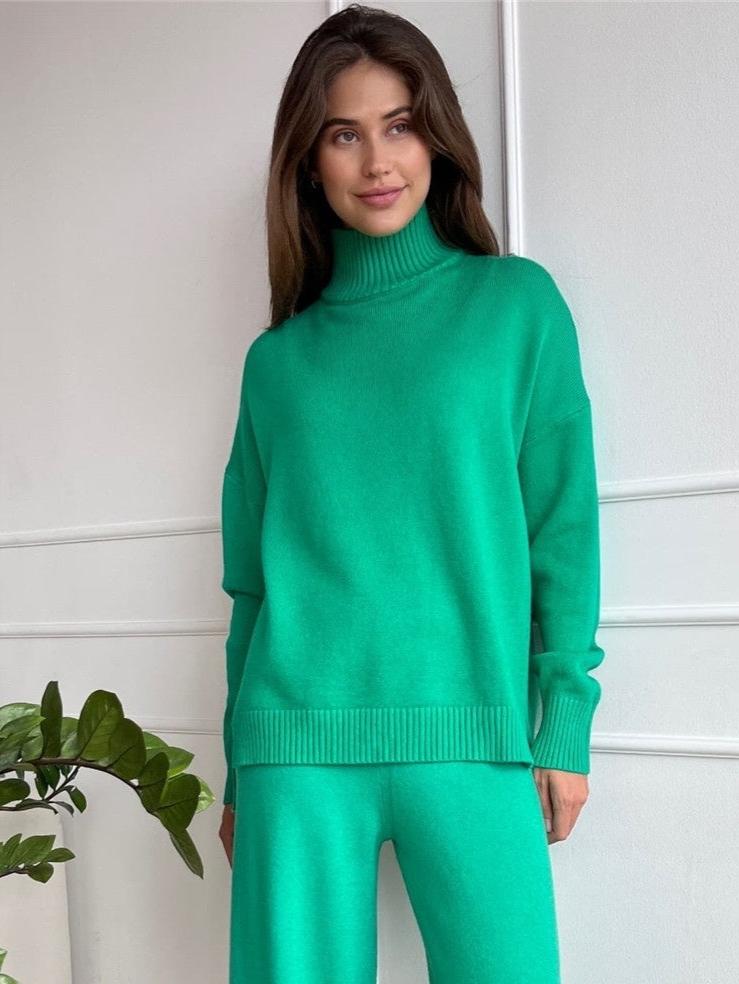 Cozy Turtleneck Knit Set